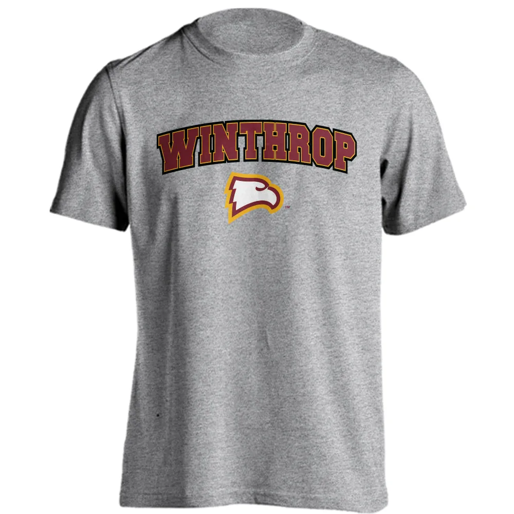 Winthrop Eagles Classic Arch Mascot Short Sleeve T-shirt