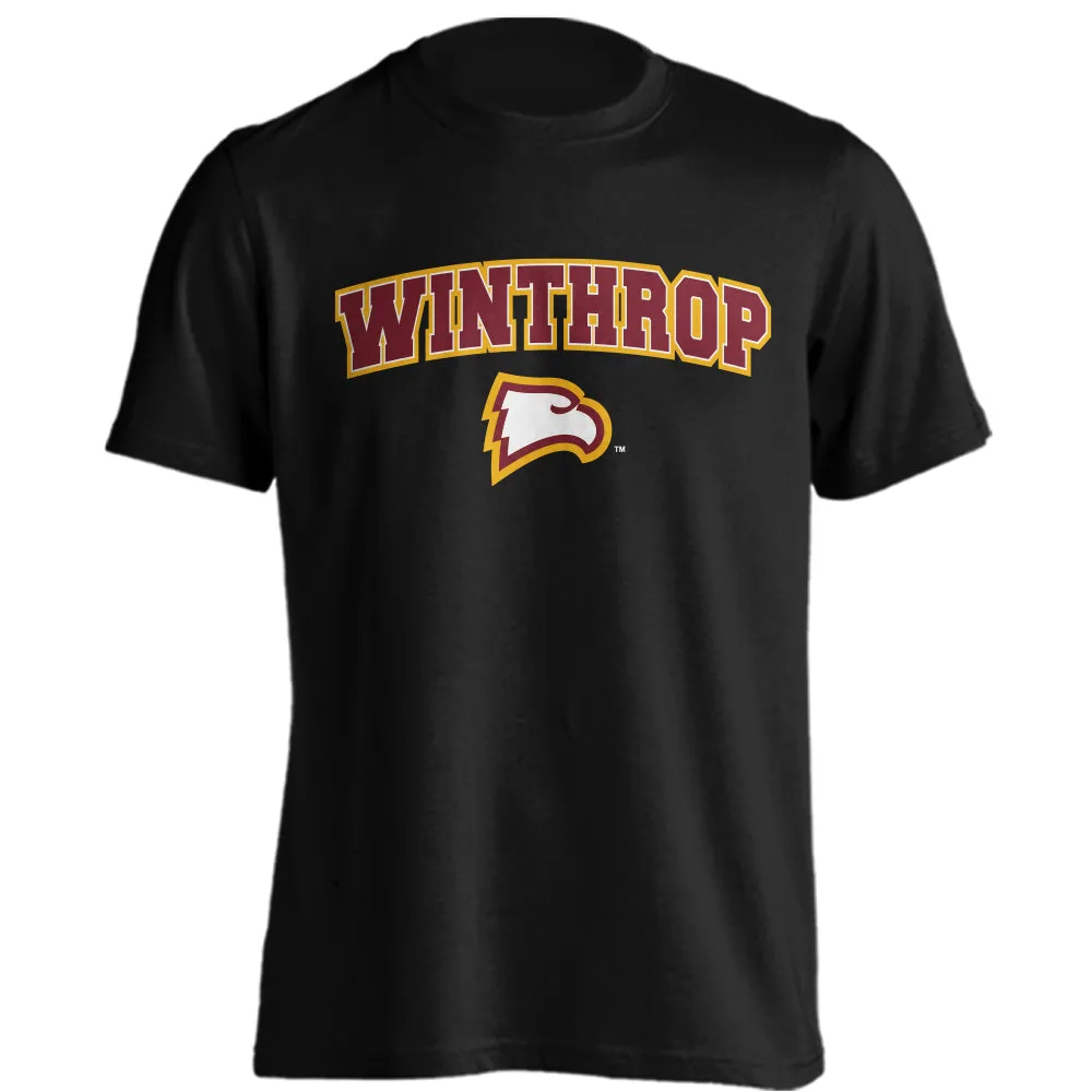 Winthrop Eagles Classic Arch Mascot Short Sleeve T-shirt