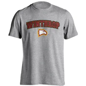 Winthrop Eagles Classic Arch Mascot Short Sleeve T-shirt