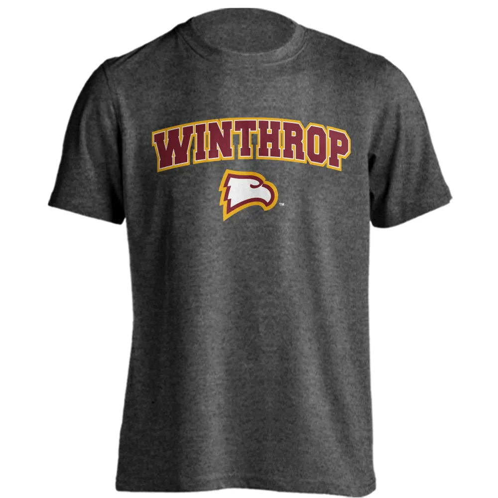 Winthrop Eagles Classic Arch Mascot Short Sleeve T-shirt