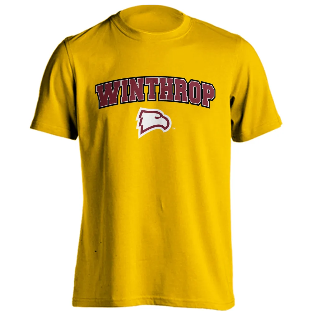 Winthrop Eagles Classic Arch Mascot Short Sleeve T-shirt
