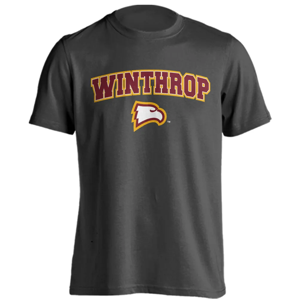 Winthrop Eagles Classic Arch Mascot Short Sleeve T-shirt