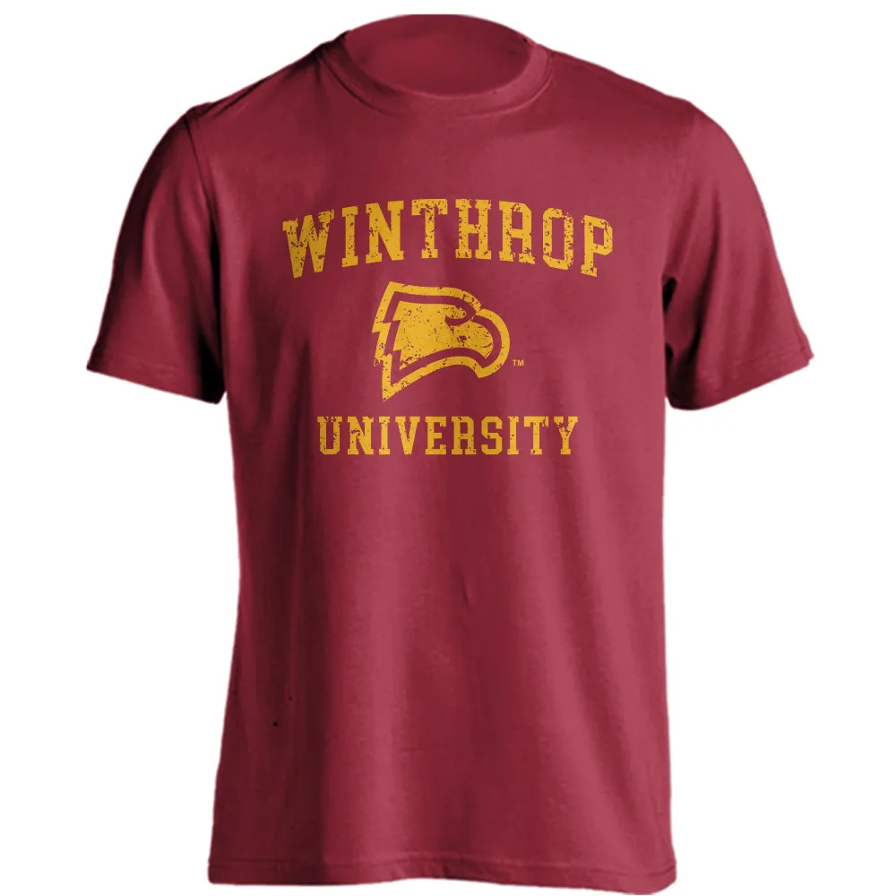 Winthrop Eagles Distressed Retro Short Sleeve T-shirt
