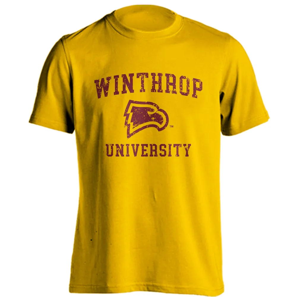 Winthrop Eagles Distressed Retro Short Sleeve T-shirt