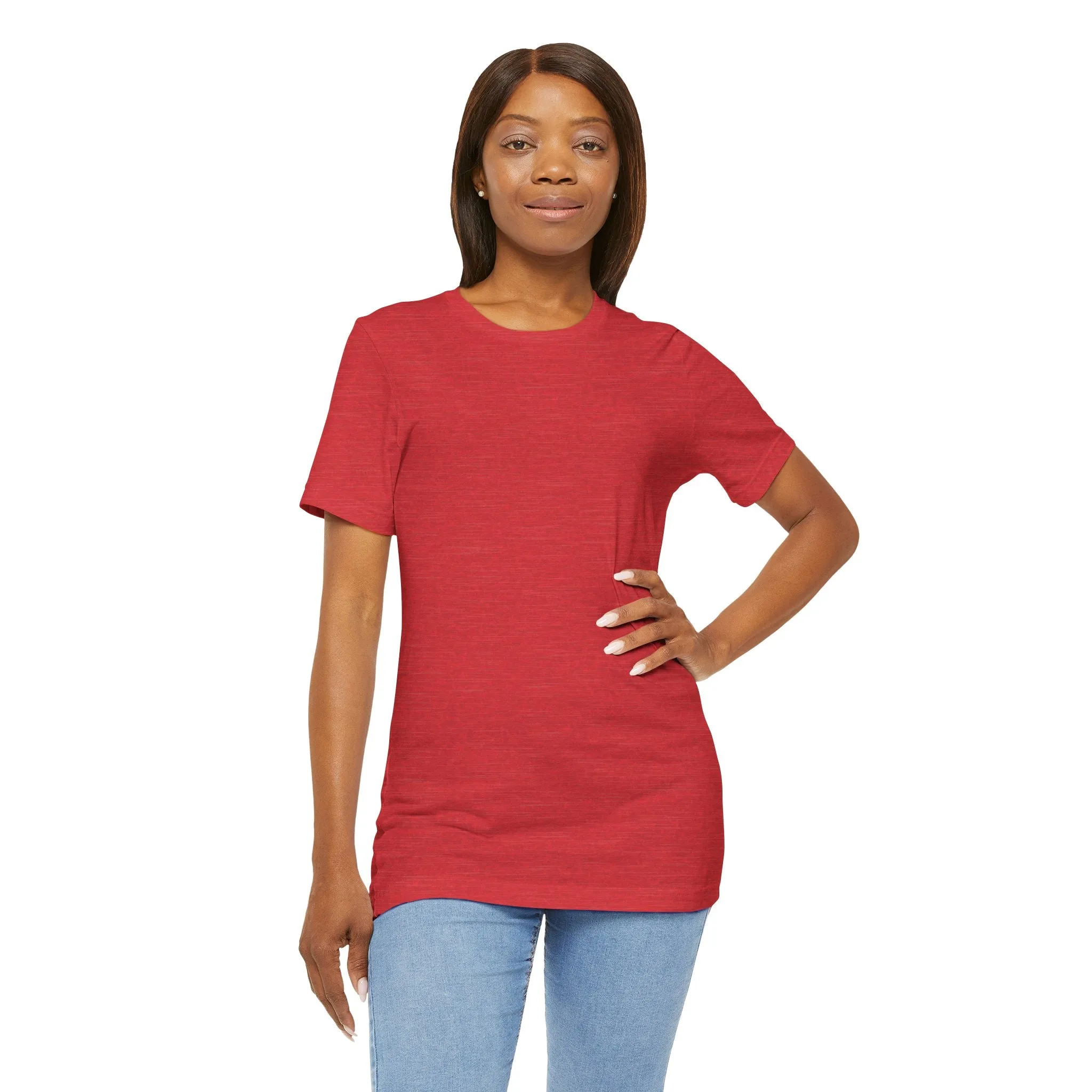 Womens Heather Red T Shirts Premium Casual Short Sleeve Shirts Oversized Tops