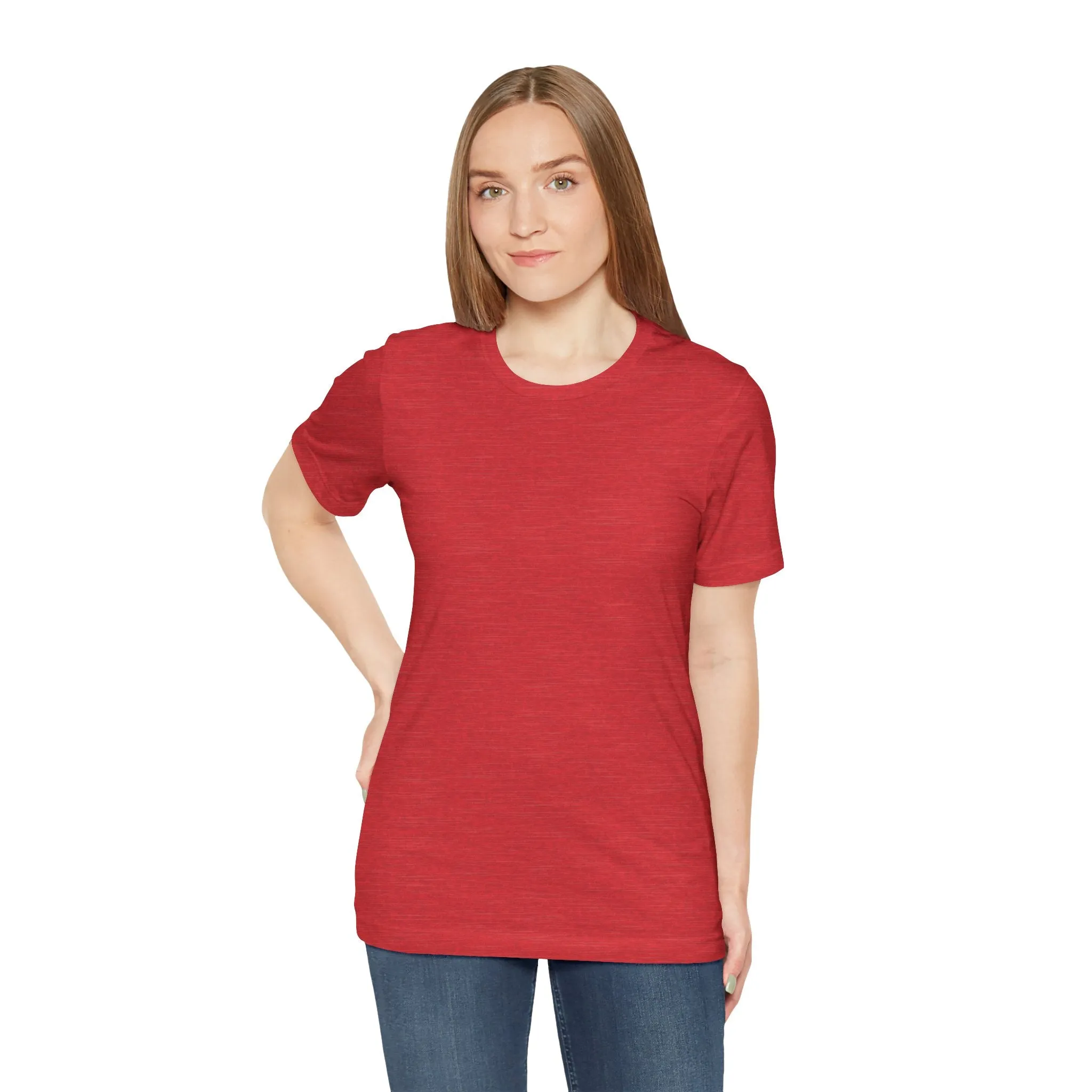Womens Heather Red T Shirts Premium Casual Short Sleeve Shirts Oversized Tops