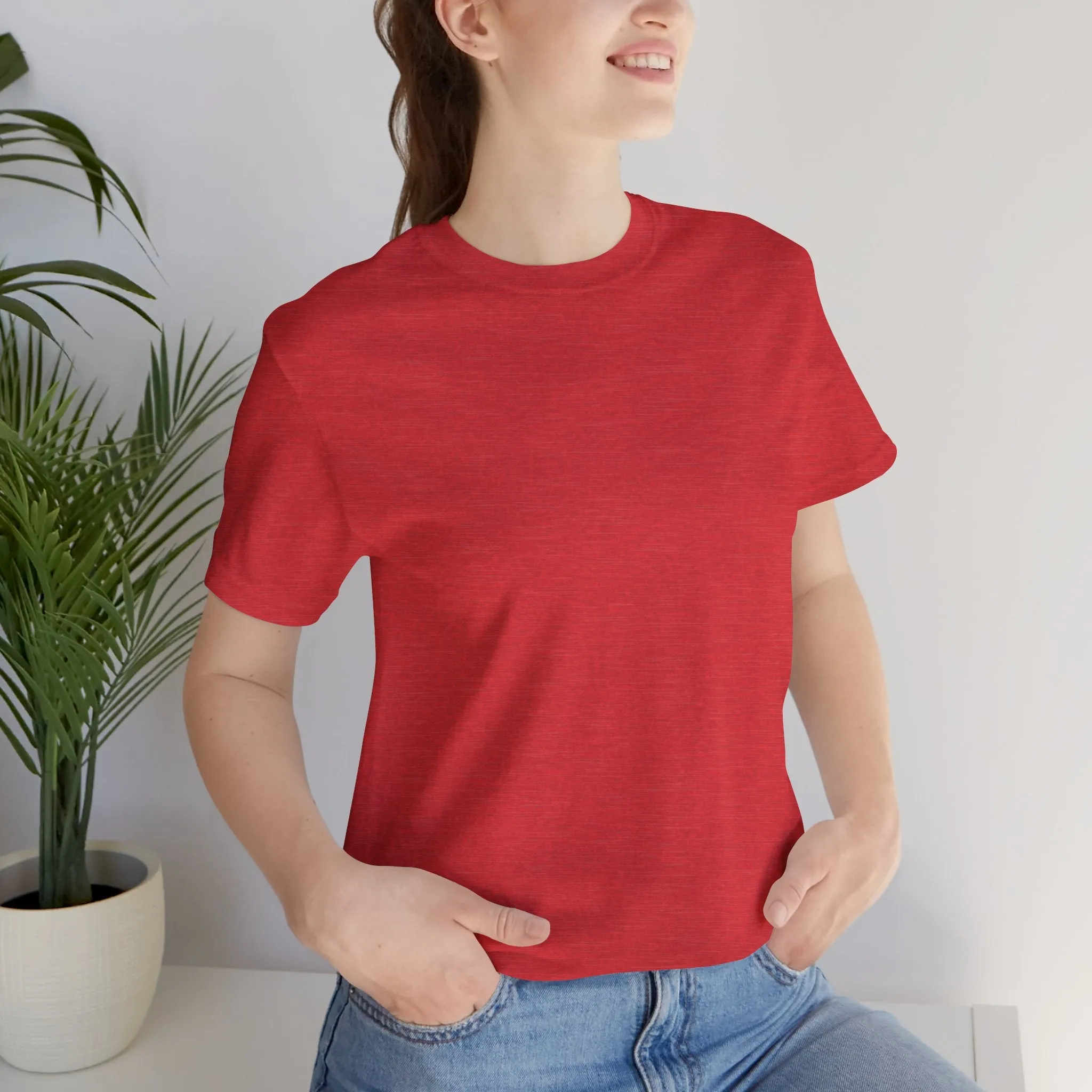 Womens Heather Red T Shirts Premium Casual Short Sleeve Shirts Oversized Tops