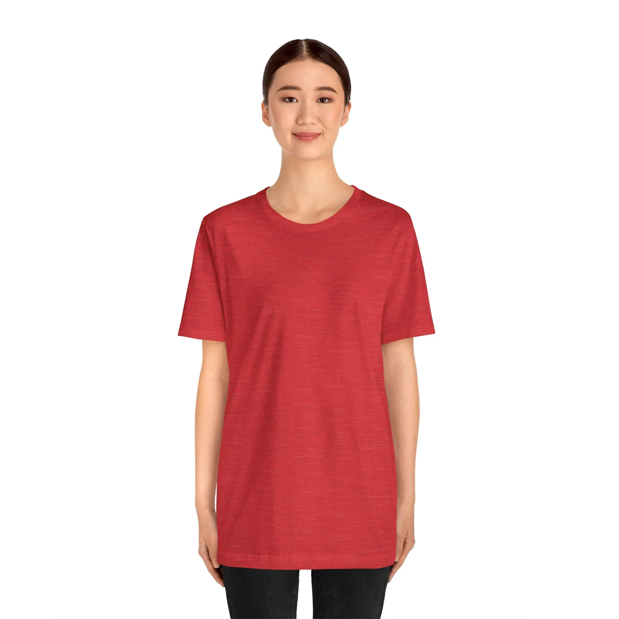 Womens Heather Red T Shirts Premium Casual Short Sleeve Shirts Oversized Tops