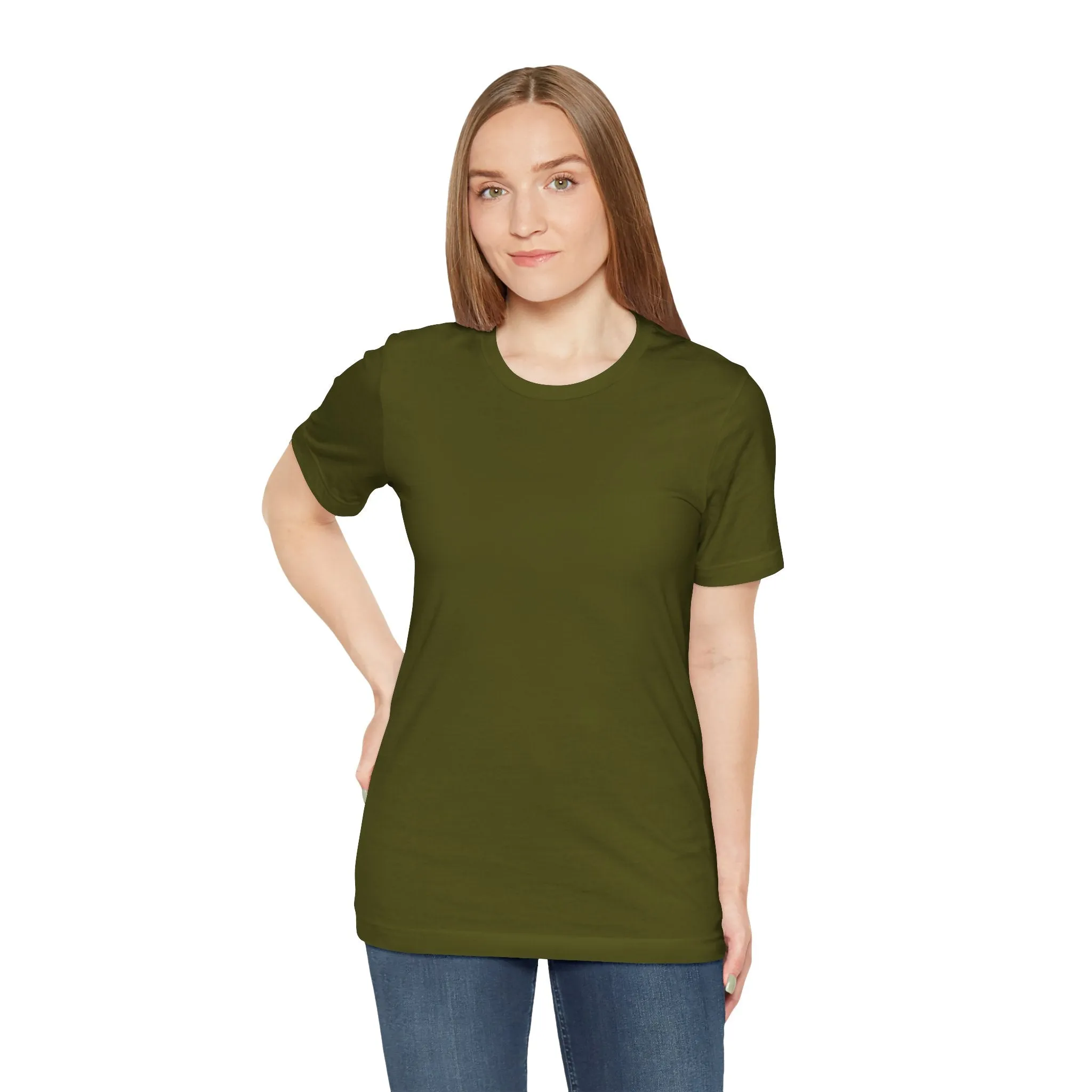 Womens Olive T Shirts Premium Casual Short Sleeve Shirts Oversized Tops
