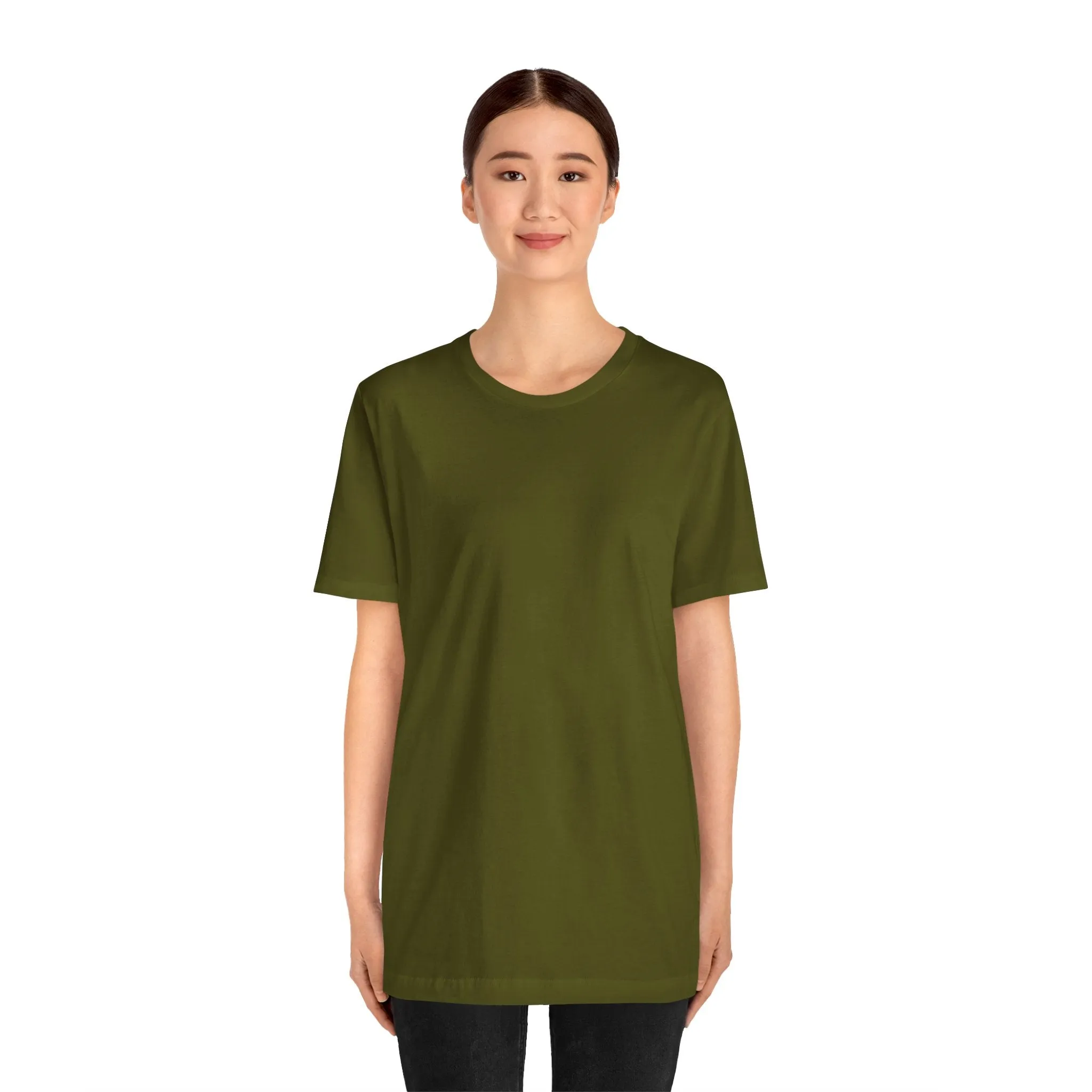 Womens Olive T Shirts Premium Casual Short Sleeve Shirts Oversized Tops
